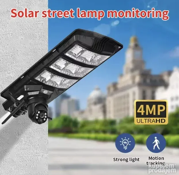 Solarna 4g sim free kamera spoljasnja sa reflektorom 450 W