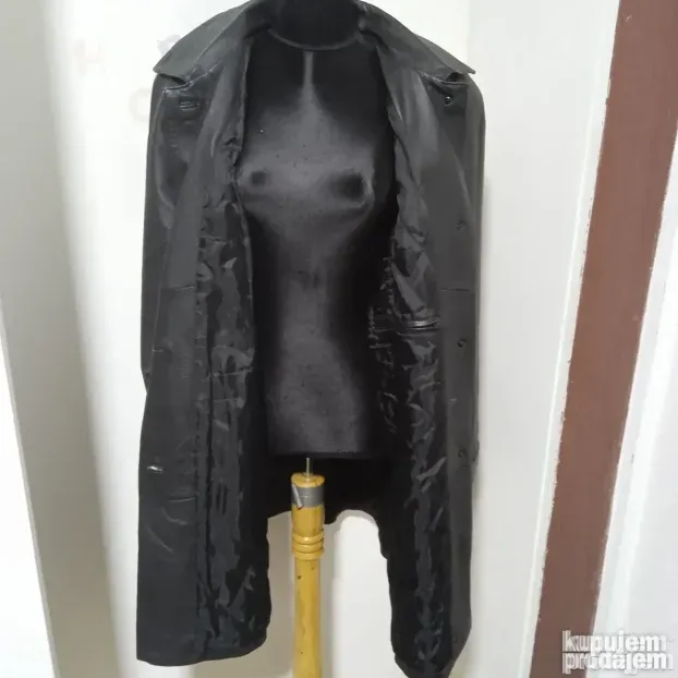 Postavljeni kožni mantil Challce collection 42