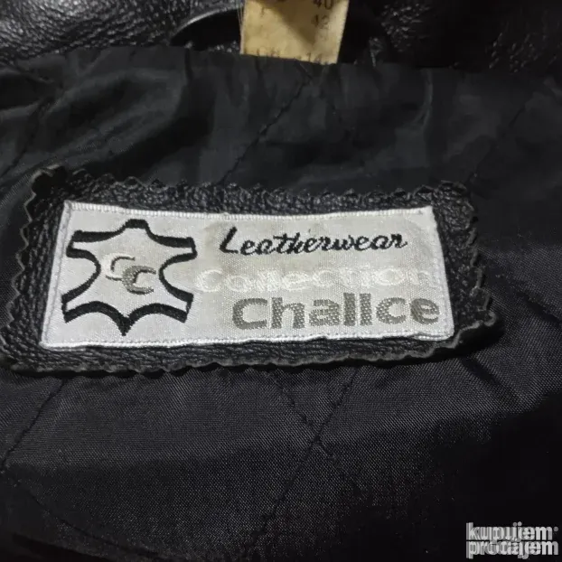 Postavljeni kožni mantil Challce collection 42