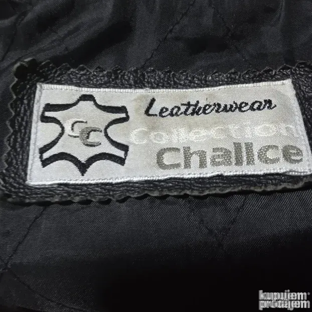 Postavljeni kožni mantil Challce collection 42