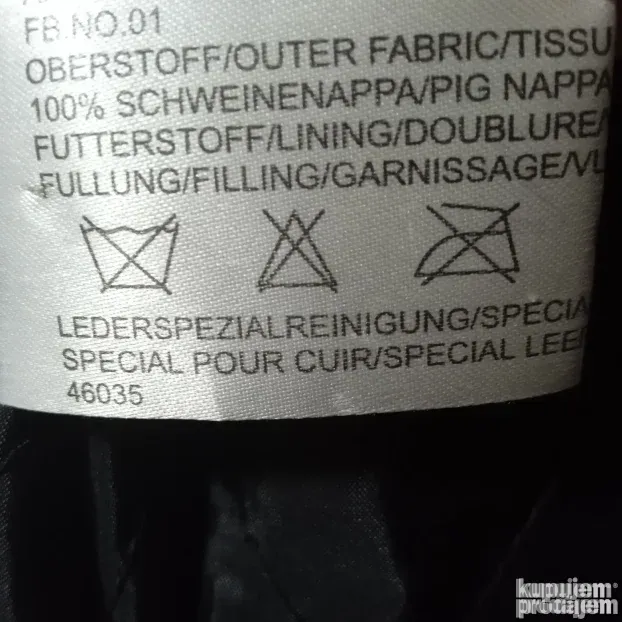 Postavljeni kožni mantil Challce collection 42