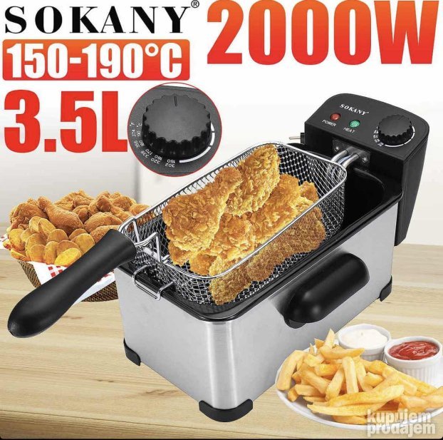 Friteza Električna friteza sa korpom 3.5 L