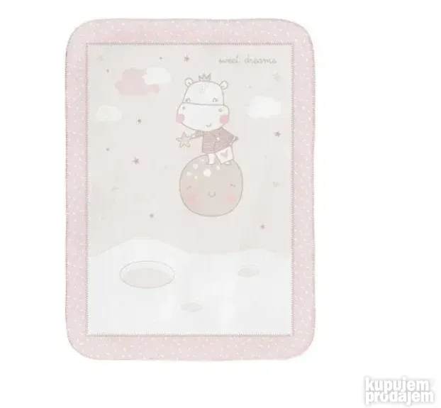 Kikka Boo Soft baby sherpa ćebence Hippo Dreams KKB21137