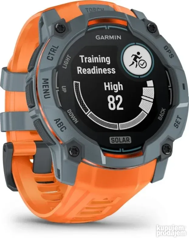 GARMIN Instinct 3 Solar 50mm grey orange belt (ED)