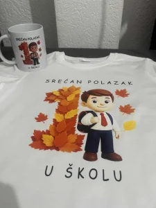 Majica i solja Poklon za polazak u skolu - Stampa po zelji