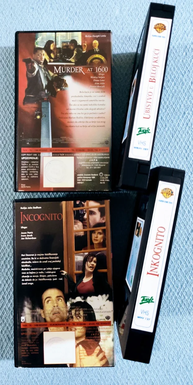Gradska Džungla/Džoov Apartman/Ubistvo U Beloj Kući-VHS