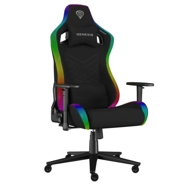 NATEC Gamer chair TRIT 660 RGB black NFG 2247