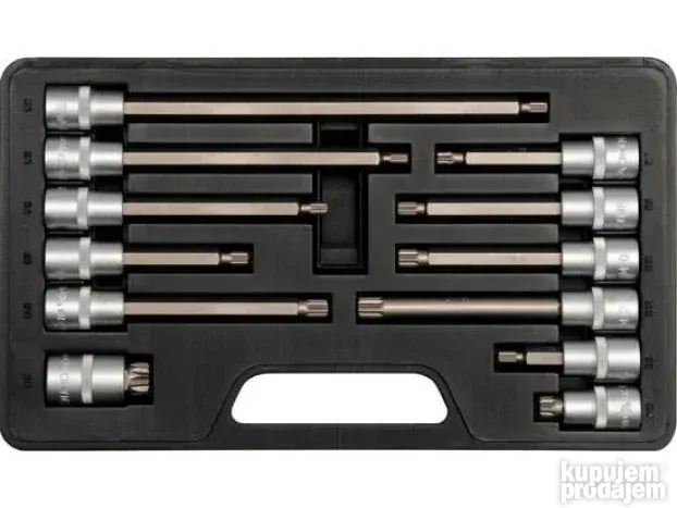 Spline ključevi bitovi 1/2 12 kom M5-M17