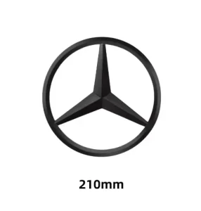 Crni mat prednji znak za masku Mercedes 210mm