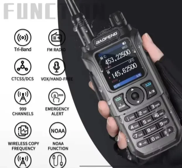 Toki voki Baofeng UV21 pro GPS radio stanica 35W