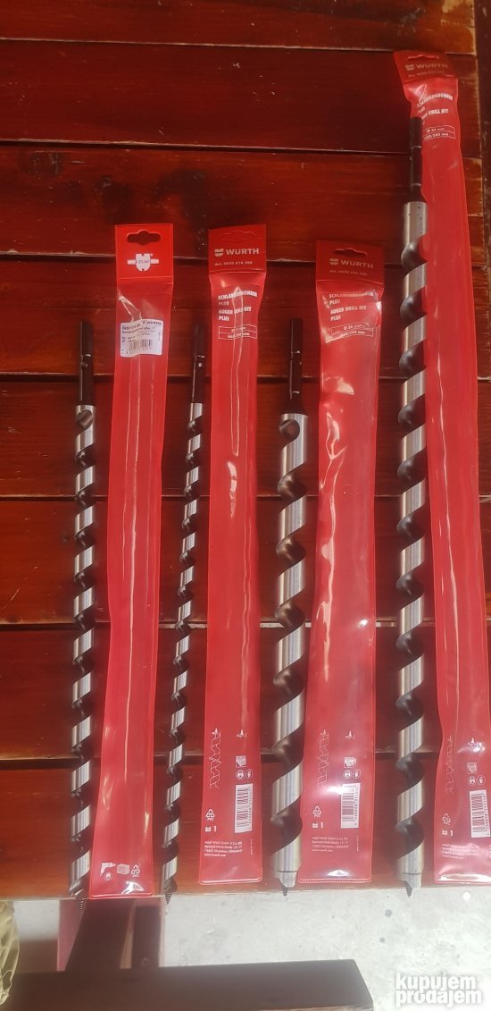 WURTH burgije za drvo fi 14,18,26,26 duzine 460mm