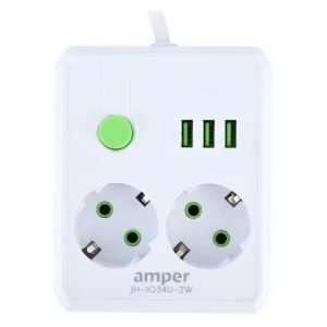 Dupla utičnica sa 3 USB port 2500W