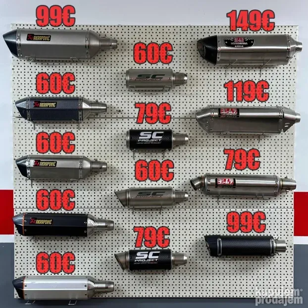 Auspuh 39cm AKCIJA! Akrapovic za motor atv skuter PEDA kvad
