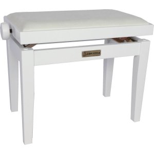 Lion Style PB4 MWH klavirska stolica bele mat boje