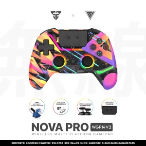 Joypad wireless Fantech WGP14V2 NOVA PRO multiplatform Rainb