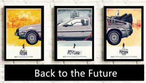 BACK TO THE FUTURE posteri na platnu