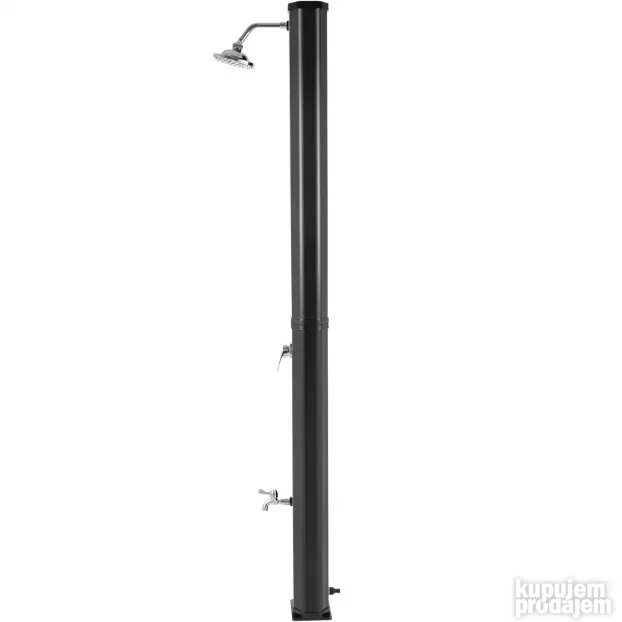 Solarni tuš 35 L 217 cm crni baštenski tus