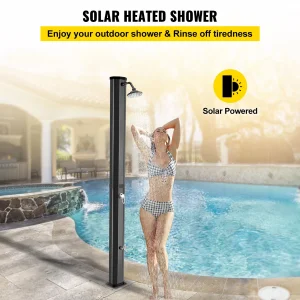 Solarni tuš 35 L 217 cm crni baštenski tus