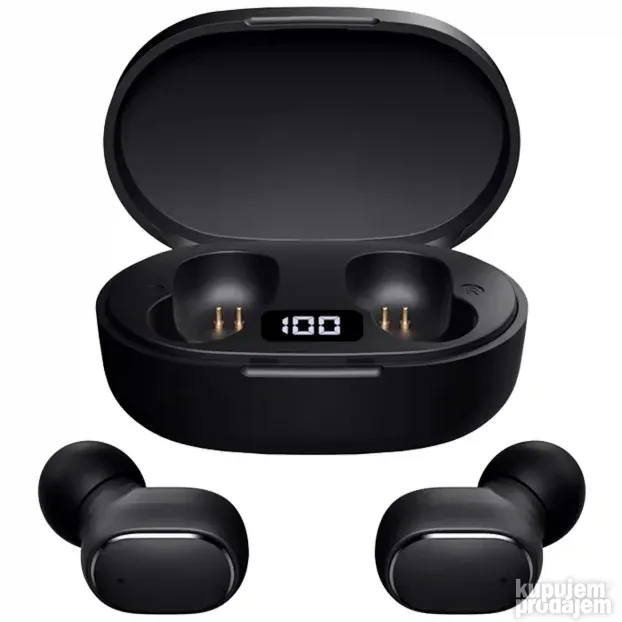 Slušalica bežična, Bluetooth v5.1, crne TWS B60 Black