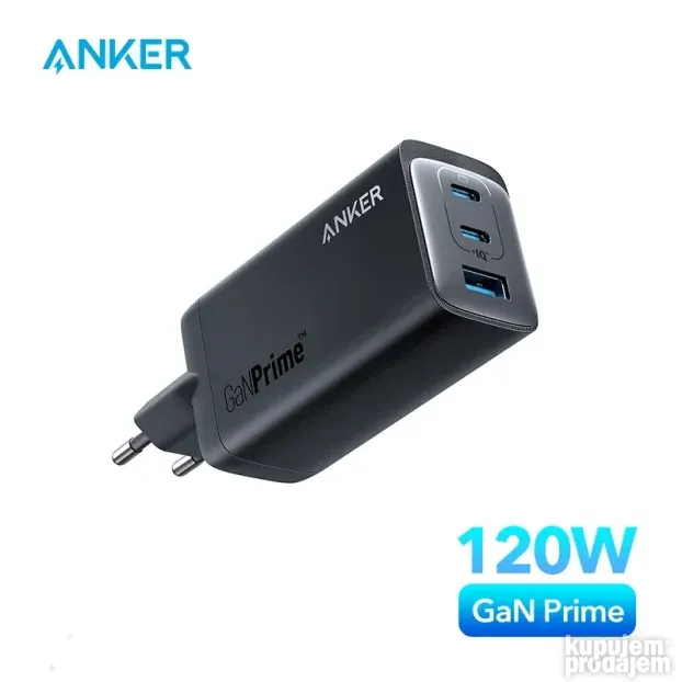 Anker 737 Charger 120W GaN Punjac za Macbook iPhone Samsung