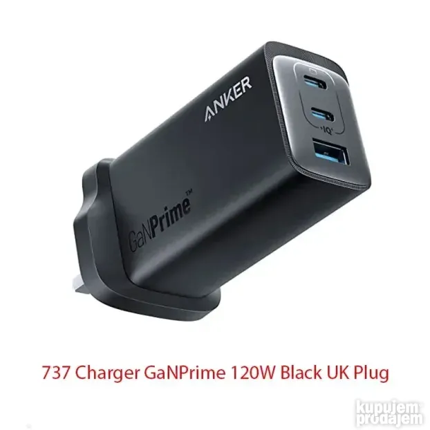 Anker 737 Charger 120W GaN Punjac za Macbook iPhone Samsung