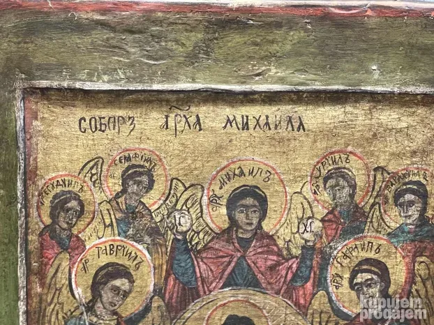 Ikona na dasci Pravoslavna, 18 vek, velikih dimenzija