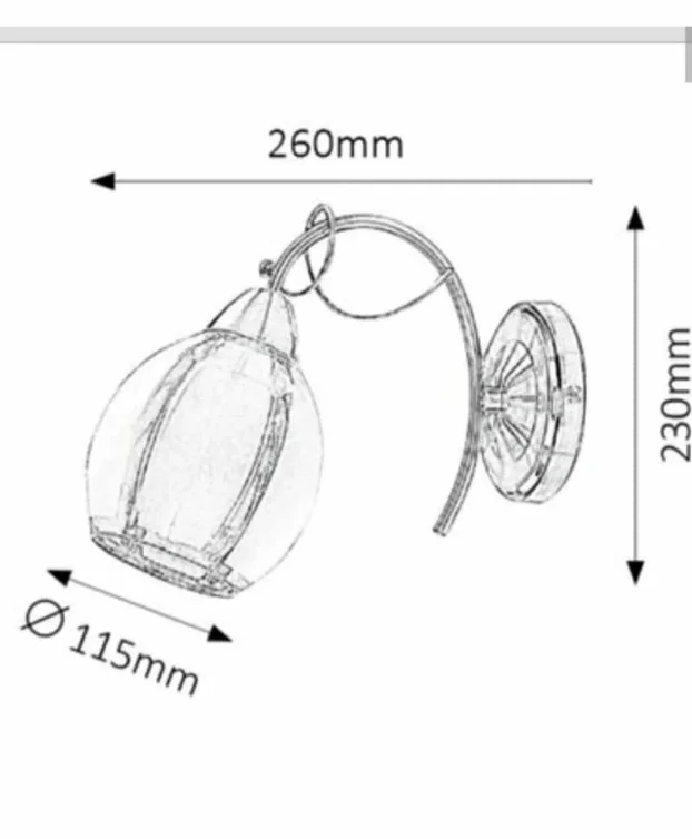 Zidna lampa joel  1xe27 2000din