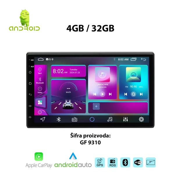 Multimedije za auto Android vec od 59eur 2GB univerzalne,