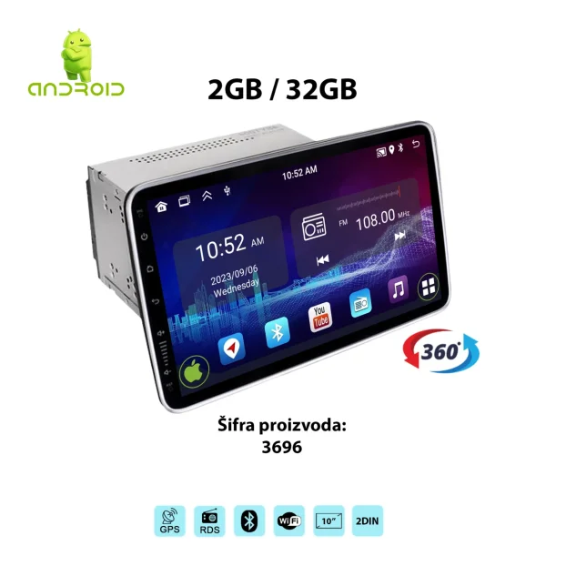 Multimedije za auto Android vec od 59eur 2GB univerzalne,