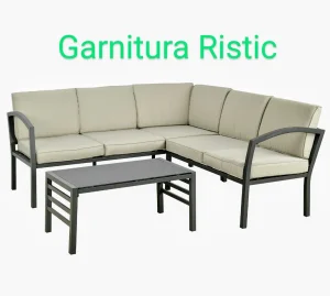 Metalna Garnitura + Metalni Sto
