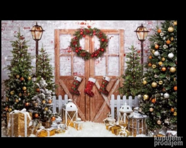 Pozadina za novogodisnje fotografisanje 300x200cm Vinil NOVO ...
