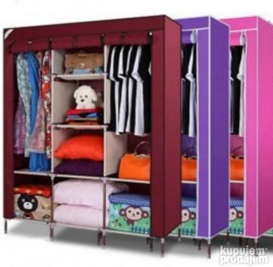 Platneni garderober 130x45x170cm Garderober