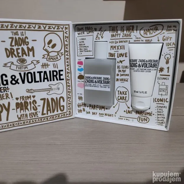 Zadig & Voltaire Z&V This Is Her set 50ml + 50ml body lotion