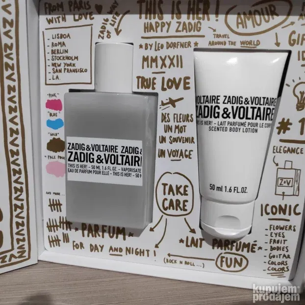 Zadig & Voltaire Z&V This Is Her set 50ml + 50ml body lotion