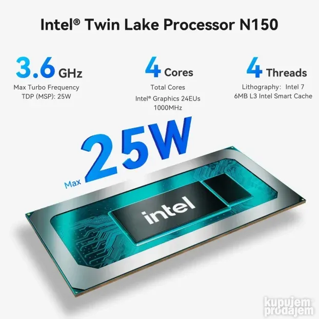 Beelink EQ 14 gen. Intel N150, 16GB, 500GB, Win11PRO