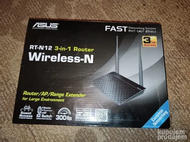 Asus RT-N12N 300mb ruter u kutiji