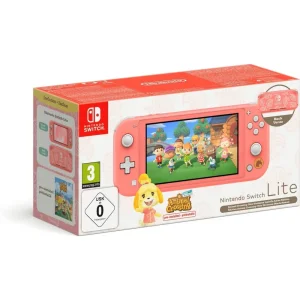 NINTENDO Switch lite coral + Animal Crossing,poruka u dm