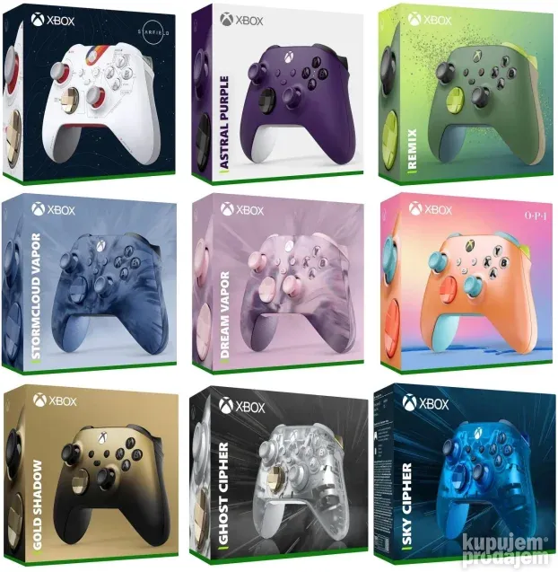 Xbox Series S X Controller Sky Pulse Ghost Cipher Doom Black