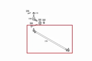 Poprecna spona polovna MERCEDES BENZ ATEGO