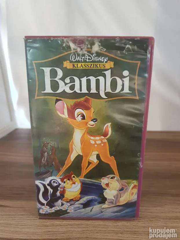 Video kaseta, vhs, Bambi, na mađarskom