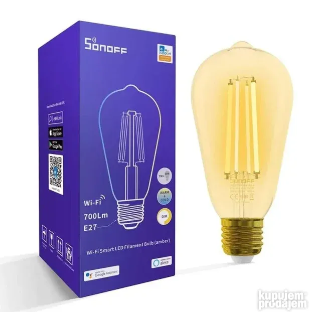 SONOFF B02-F-ST64 LED ambijentalna sijalica E27 7W