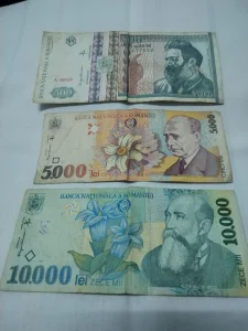 Papirne novčanice Rumunski lei od 500,5000 i 10.000