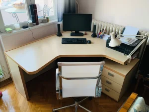 Ugaoni office sto 160x145 sa fiokama RASPRODAJA