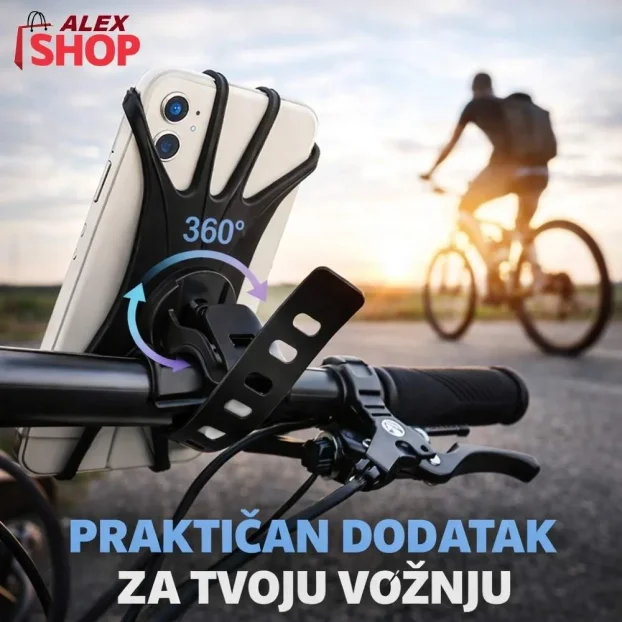 Silikonski 360 držač za mobilni telefon za bicikle