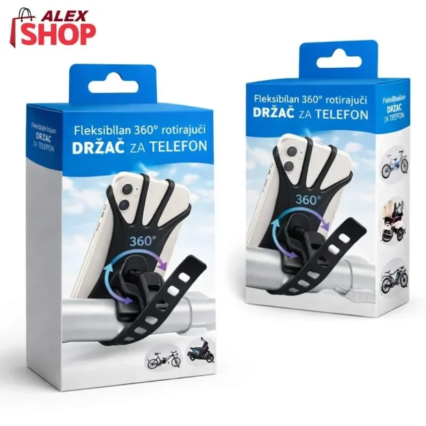 Silikonski 360 držač za mobilni telefon za bicikle