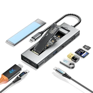 Adapter Type C na HDMI, Type C, PD, USB 3.0, USB 2.0, SD car