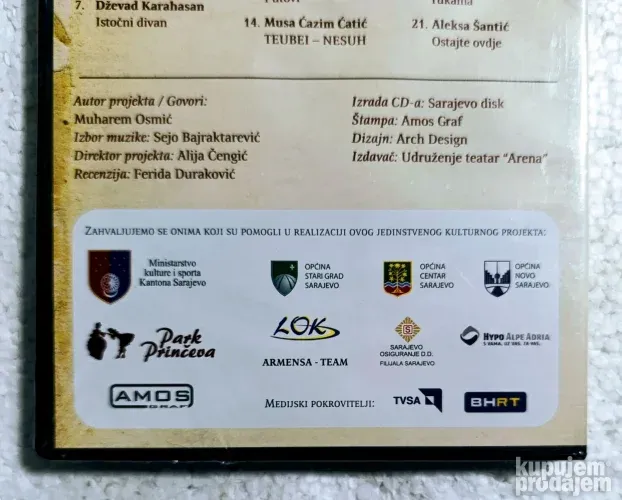 Muharem Osmić-Govorim o tebi i Bosni-Cd CELOFAN