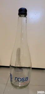 Staklene flase od vode "Rosa" 750ml, sa zavrtnjem