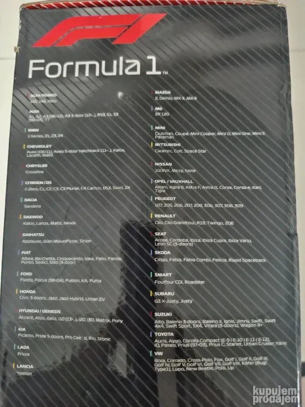 Cerada za auto M velicine Formula 1