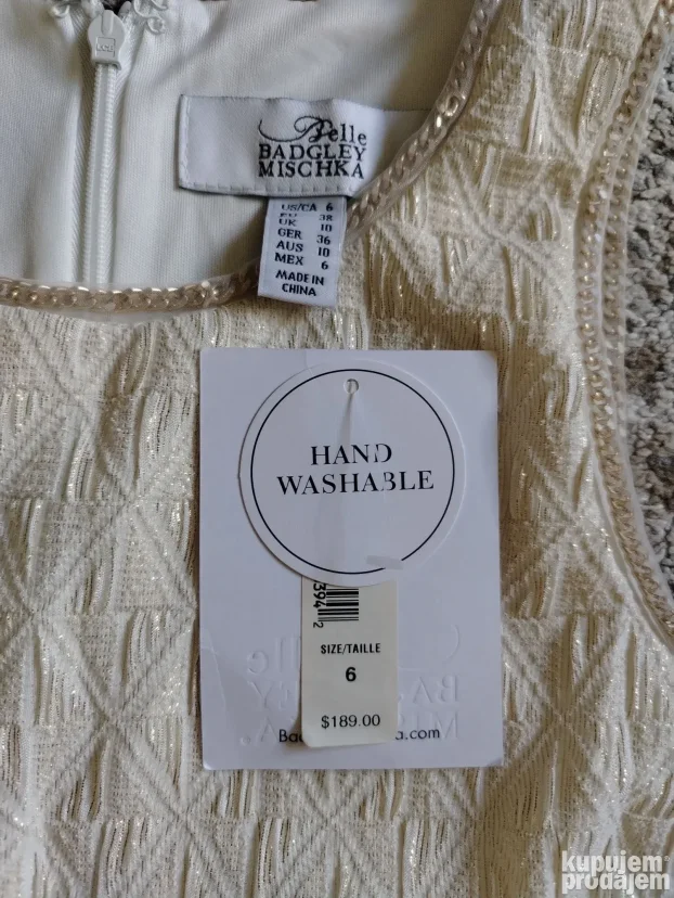 NOVO haljina Badgley Mischka 38